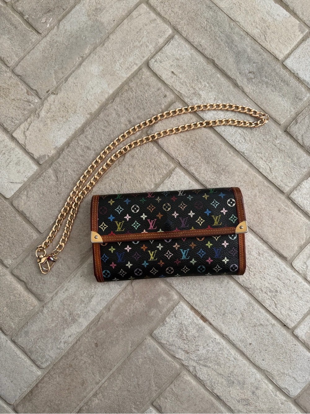 Louis Vuitton x Takashi Murakami Monogram Multicolor Porte-Trésor Wallet - Picture 2 of 16